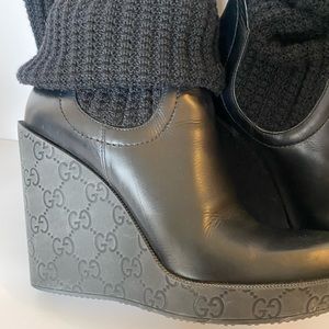 Gucci wedge boots